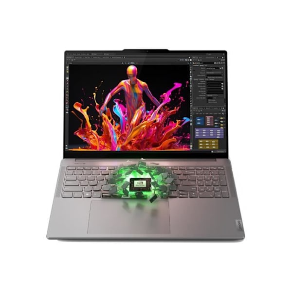 Speldator - Pro9 - 16IMH9 - 16' 3,2K pekskärm - Intel Core Ultra 9 185H - GeForce RTX 4060 Grå