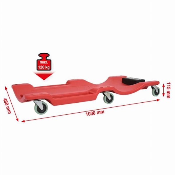 Visiter vagn - KS TOOLS - Ergonomisk - Praktisk - Lätt - Hållbar