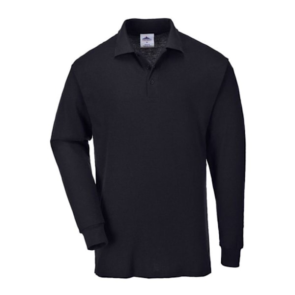 Portwest Long Sleeve Work Polo - Svart Svart jag