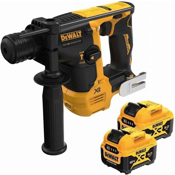 DEWALT 12V 5Ah Li-Ion borstlös 1,1J SDS-Plus XR borrhammare - DCH072P2-QW