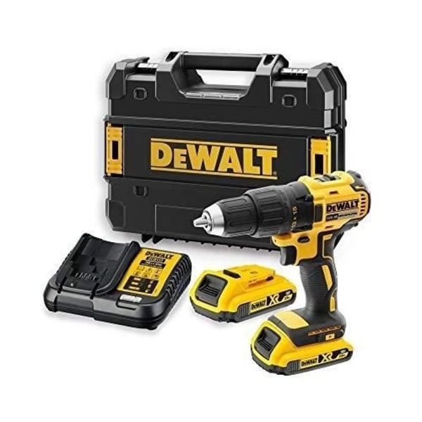 Dewalt DCD777D2T Borrstartare med 2 18V 2.0 litiumbatterier