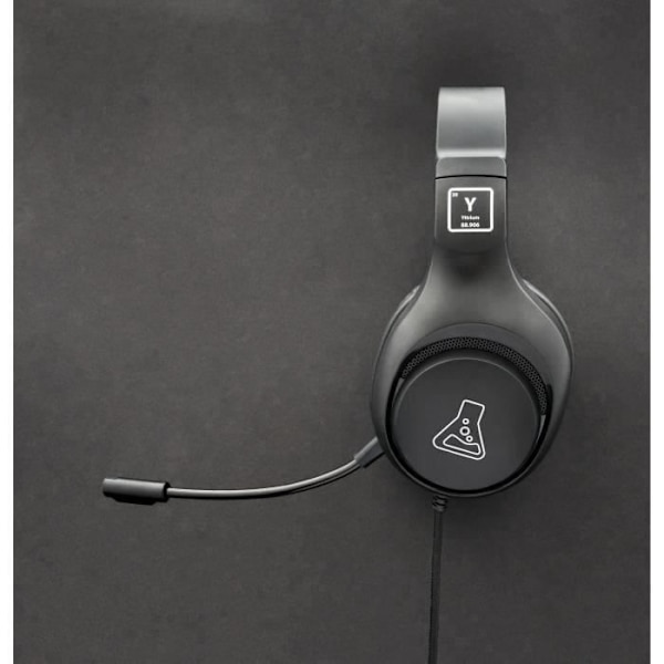 Spelheadset med kabel - The G-Lab - KORP YTTRIUM - Mikrofon - PC/PS4/Xbox One - Svart Svart