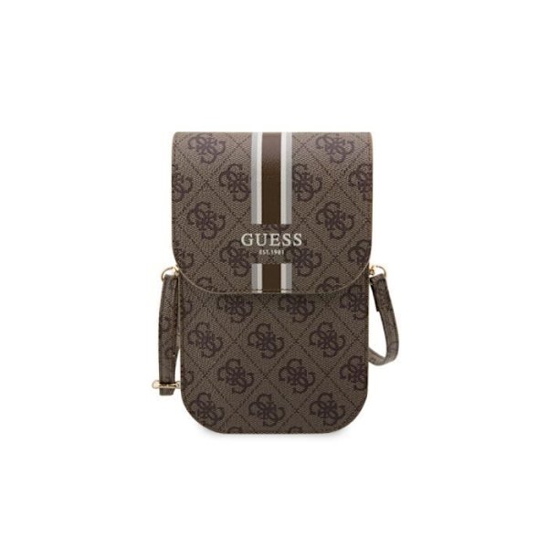 Axelväska Stripe 4G modell Guess Brown kastanj