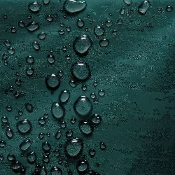 Rektangulär duk Vesta AmeliaHome 150x500 cm - Mörkgrön polyester, fläckavvisande mörkgrå melerad