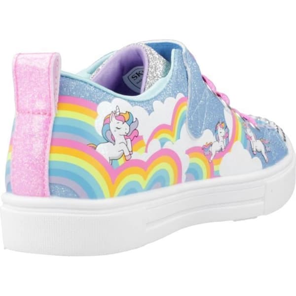 SKECHERS Twinkle Toes Twinkle Spark — Flickskor blå, syntetisk, textilfoder Blå 34