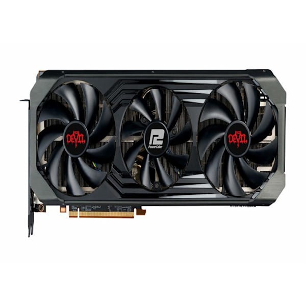 Powercolor - AXRX 6950XT 16GBD6-3DHE/OC - Red Devil AMD Radeon RX 6950 XT grafikkort med 16 GB GDDR6-minne