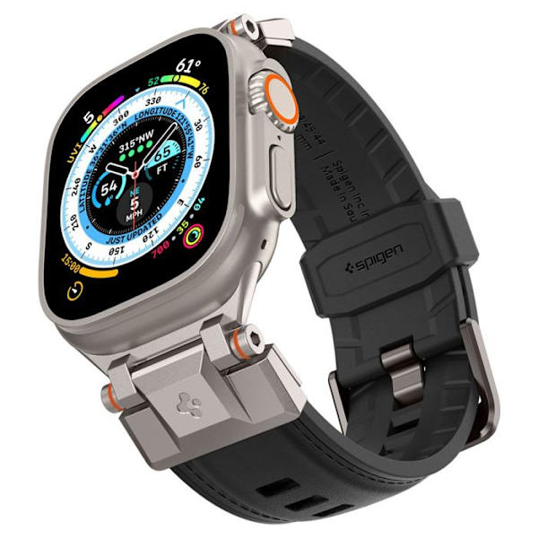 Armbandsur Spigen DuraPro Armor PU för Apple Watch 42/44/45/49 mm (svart)