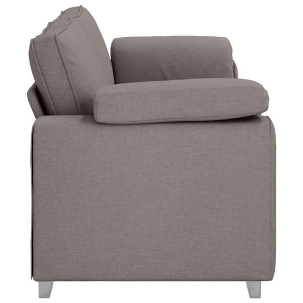 Trevlig 3-sitssoffa taupe 178 cm i tyg