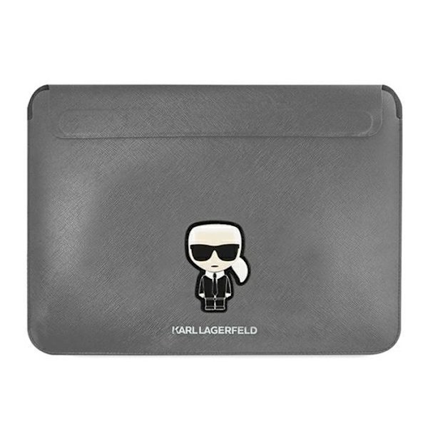 Karl Lagerfeld Saffiano Ikonik-fodral - 16" laptopfodral (svart)