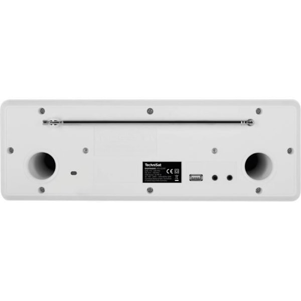 Radio-CD-spelare DAB+ - TECHNISAT - DIGITRADIO 370 CD BT - Vit - 2 högtalare 5W - Färgskärm Vit