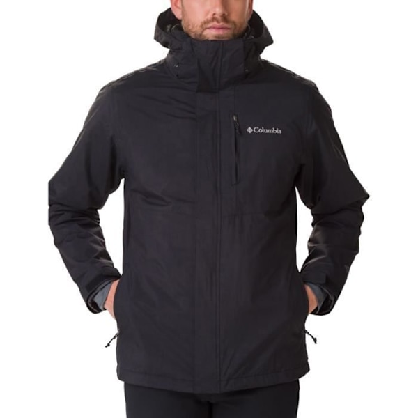 Columbia Mens vattentät jacka 1799412-013 Svart/svart jag