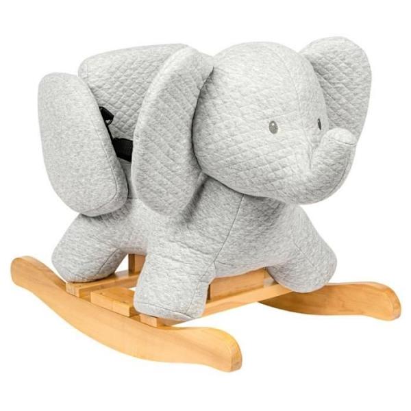 NATTOU - Tembo jacquard elefantrocker - 64 x 34 cm - 10 till 36 månader - 100% bomull - Grå Grå