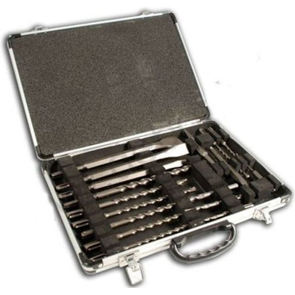 MAKITA 17-delat set: bits + SDS Plus stämjärn
