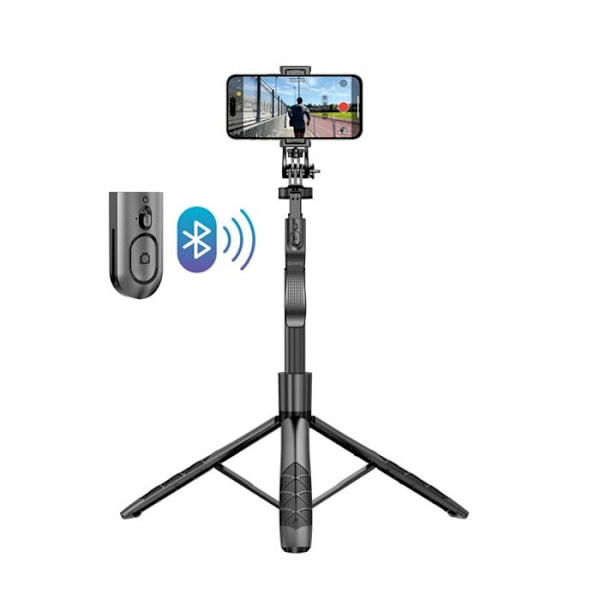 Selfiestativ - Crong - SelfieGo Ultra - Aluminium - Bluetooth-fjärrkontroll - 1575 mm