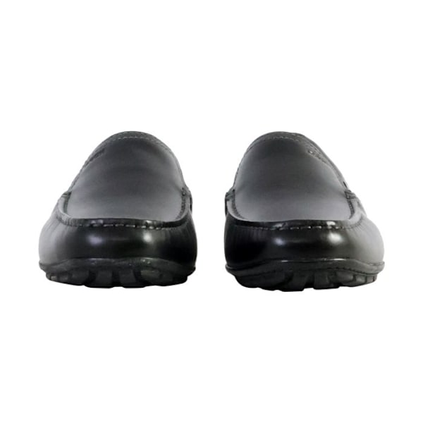 Mocassiner Herr - Geox - U MONER - Slät Läder Svart - Bekväm Andningsförmåga - Gummi Sulor Svart 42