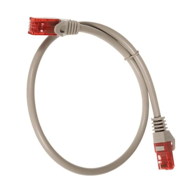 Patchkabel RJ45 Cat6 UTP Ethernet 3 m grå Maclean MCTV-303 S
