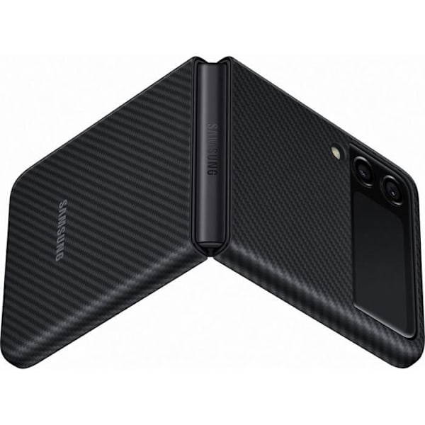 Fodral - SAMSUNG - Z Flip 3 - Aramid - Svart - Stativfunktion Svart