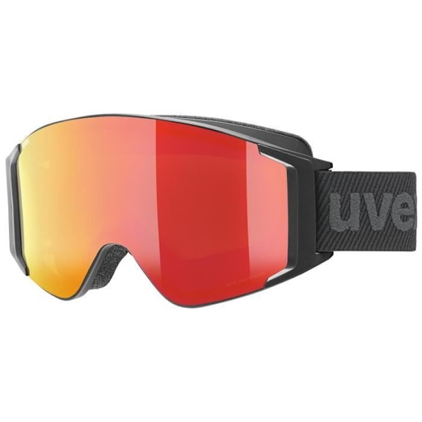UVEX G.gl 3000 To skidmask - Mattsvart - Herr - Mirror Red S3 & Lasergold Lite / Clear S1 screen