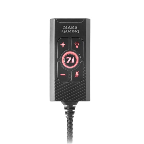 Extern USB-ljudkort - Mars Gaming - MSC2 - 7.1 Surround - Multiplattformskompatibilitet - Svart