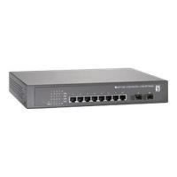LevelOne GEP-1020 - Switch - 8 x 10-100-10... Grå