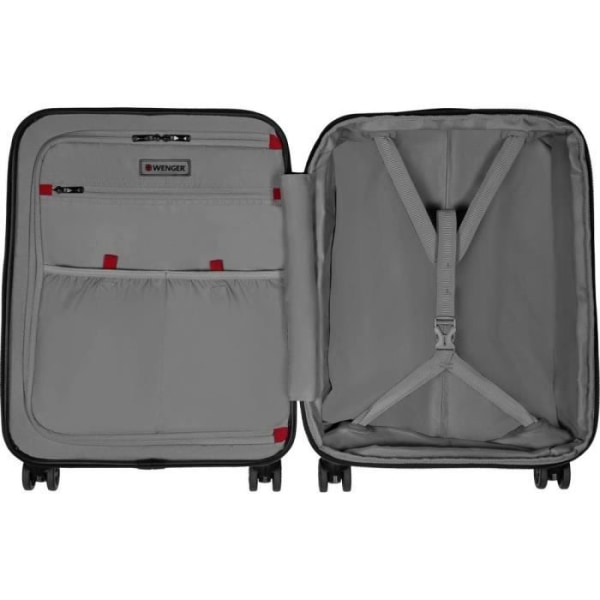 Trolley - WENGER - Syntry - 35,8 cm - Svart/grå - 4 svängbara hjul svart grå