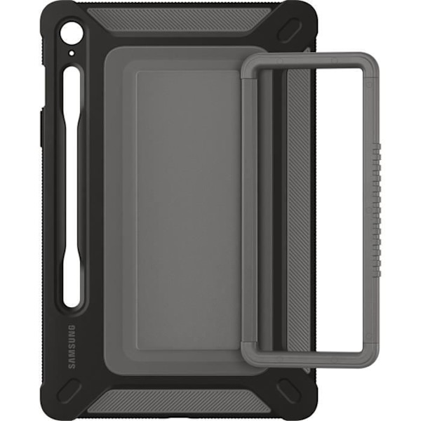 Baksidan - Samsung - Galaxy Tab S9 FE - Titan - Stötsäker - Flerpositionsstöd - 10,5 tum Titan