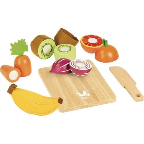 Träskärlek av frukt och grönsaker - VILAC - Marknadsdag - Blandat - 24 månader - 5 stycken