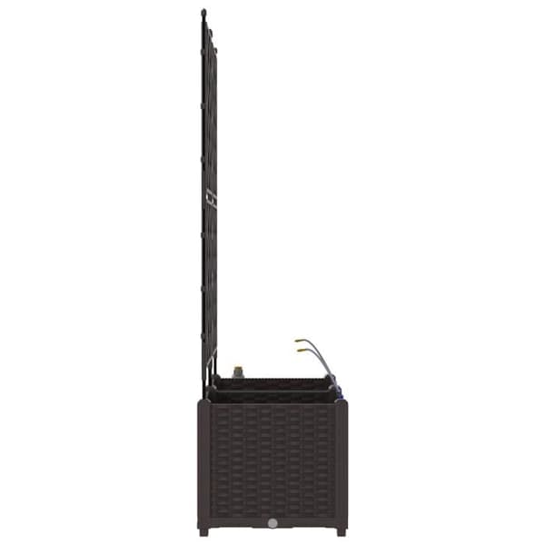 Växtlåda - Brun - Vattensystem - Rektangulär - 80 x 39 x 142 cm brun