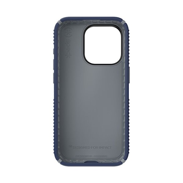 Speck Presidio2 Grip - Skal för iPhone 15 Pro (Kustblå / Blyg grå / Vit)