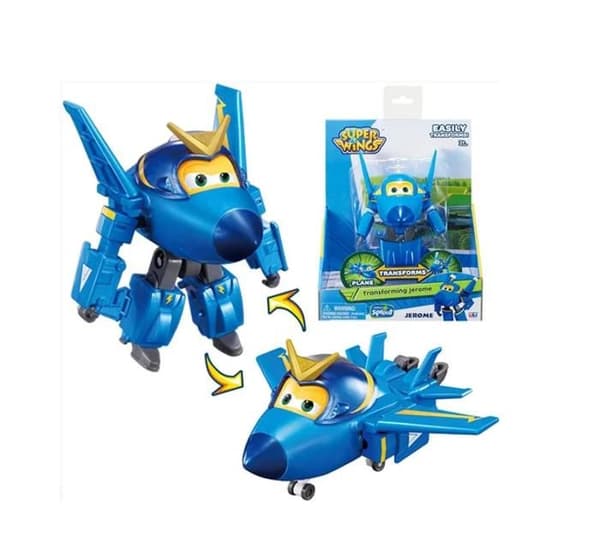 Figur - Transformerande Jérome - 12 cm - Transformbar - Ledad - Super Wings