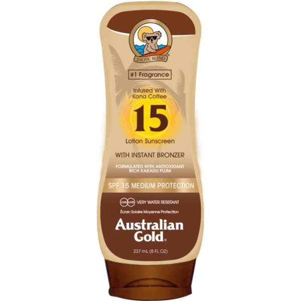 Australian Gold SPF 15 lotion med garvmedel 237 ml