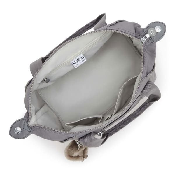 Kipling Basic Eyes Wide Open Art Mini Handbag — handväska grå Inviting Grey 35×22×18 cm grå