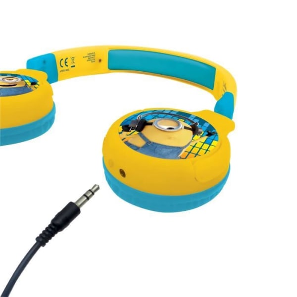 Bluetooth och trådbundna hörlurar för barn The Minions - LEXIBOOK - Barnsäkerhet - Gul