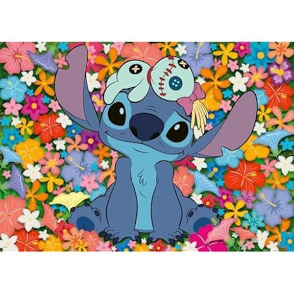 Ravensburger - Pussel för vuxna - Pussel 1000 bitar - Stitch och Souillon - Vuxna och barn från 14 år - Pussel av hög kvalitet Blå