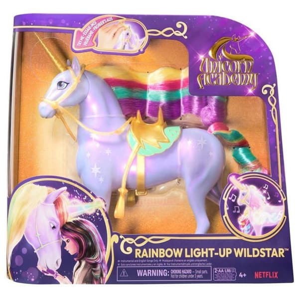 Unicorn Academy Unicorn Wildstar Regnbåge Ljus 28Cm