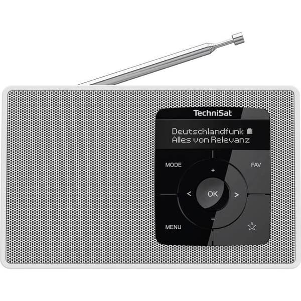 TechniSat DIGITRADIO 2 Bordsradio DAB+, FM DAB+, FM, Bluetooth väckarklocka funktion vit Vit