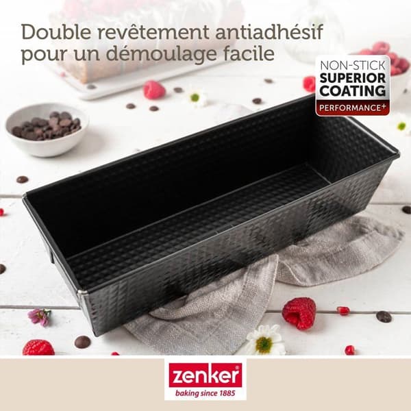 Sockerkaksform 35 x 11,5 x 7 cm Zenker PerfectBack+ Svart