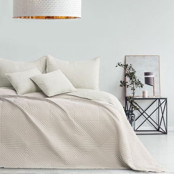 Madrassöverdrag SOFTA 200x220 Beige crème mikrofiber - RESTILO krämig