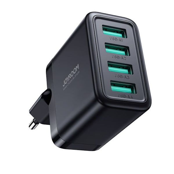 Laddare 4x USB, 4,8A, 24W - JoyRoom (JR-TCN03) - Svart