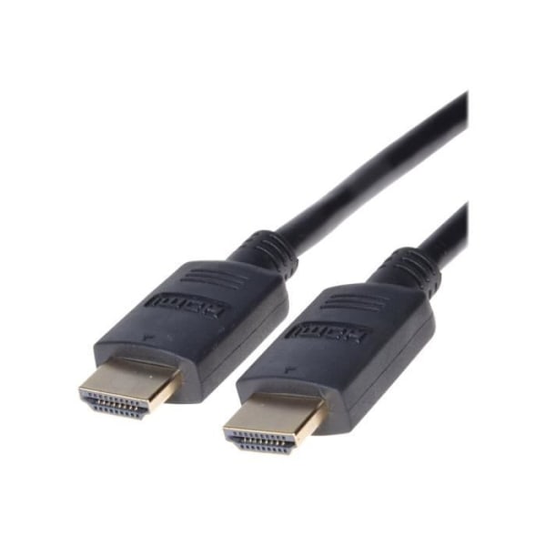 PremiumCord HDMI-kabel med Ethernet - 1m - Trippelskärmad - Svart - 4K-stöd