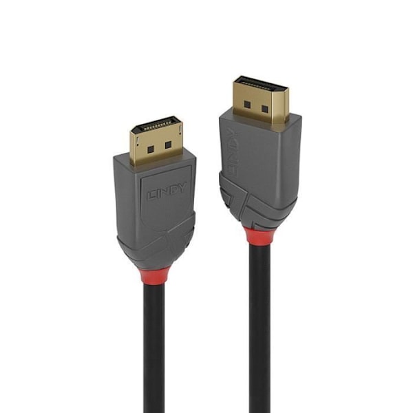 Mini DisplayPort 1.4 Hybrid fiberoptisk kabel med DP-kontakter 10m