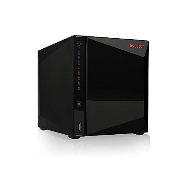 NAS-server - ASUSTOR - Nimbustor 4 AS5304T - Celeron Quad Core J4105 - 4 GB RAM - 4 fackar