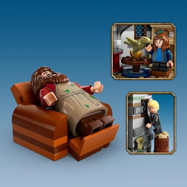 LEGO Harry Potter 76428 Hagrids stuga: ett oväntat besök, fantasileksak kastanj