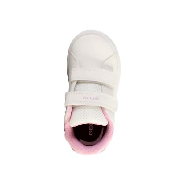 Basket med Kardborre Junior Geox Eclyper - Vit/Rosa Vit/rosa 22