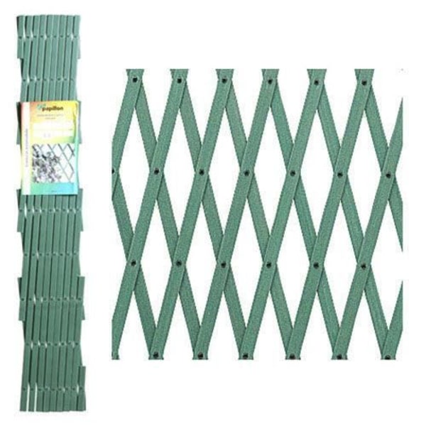 Utdragbar grön PVC-spaljé 3x1 m