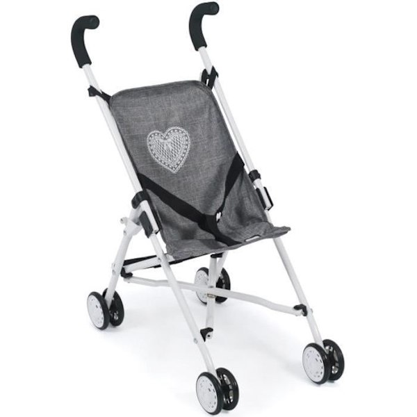 Mini-Buggy ROMA jeans grå för docka