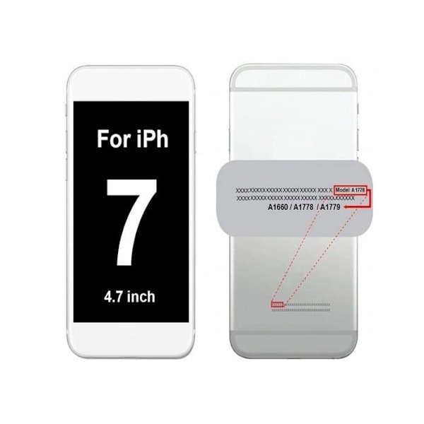 Dhlk(R) hemknappskabel kompatibel med iPhone 7/7P/8/8P vit 3:e generationen - inget fingeravtryck