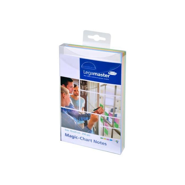 Legamaster Magic-Chart Notes 100 x 200 mm 250 ark assorterad