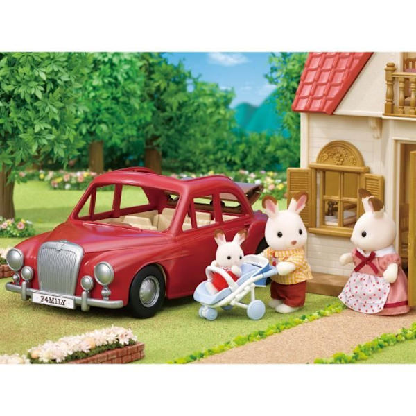 Röd 5-sits cabriolet - SYLVANIAN FAMILIES - för dockor från 3 år och uppåt Flerfärgad