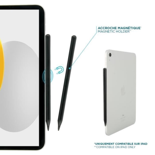 Universal Active Stylus Penna för iPad, surfplatta och mobiltelefon, hög känslighet och precision, finspets, iOS/Android